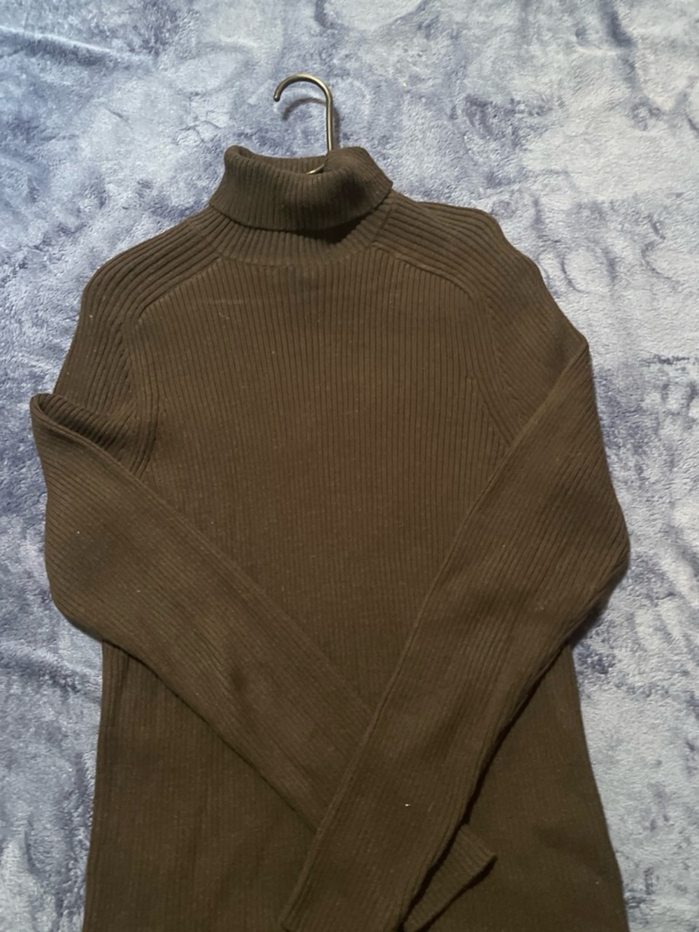 H&M Black Ribbed Turtleneck Sweater